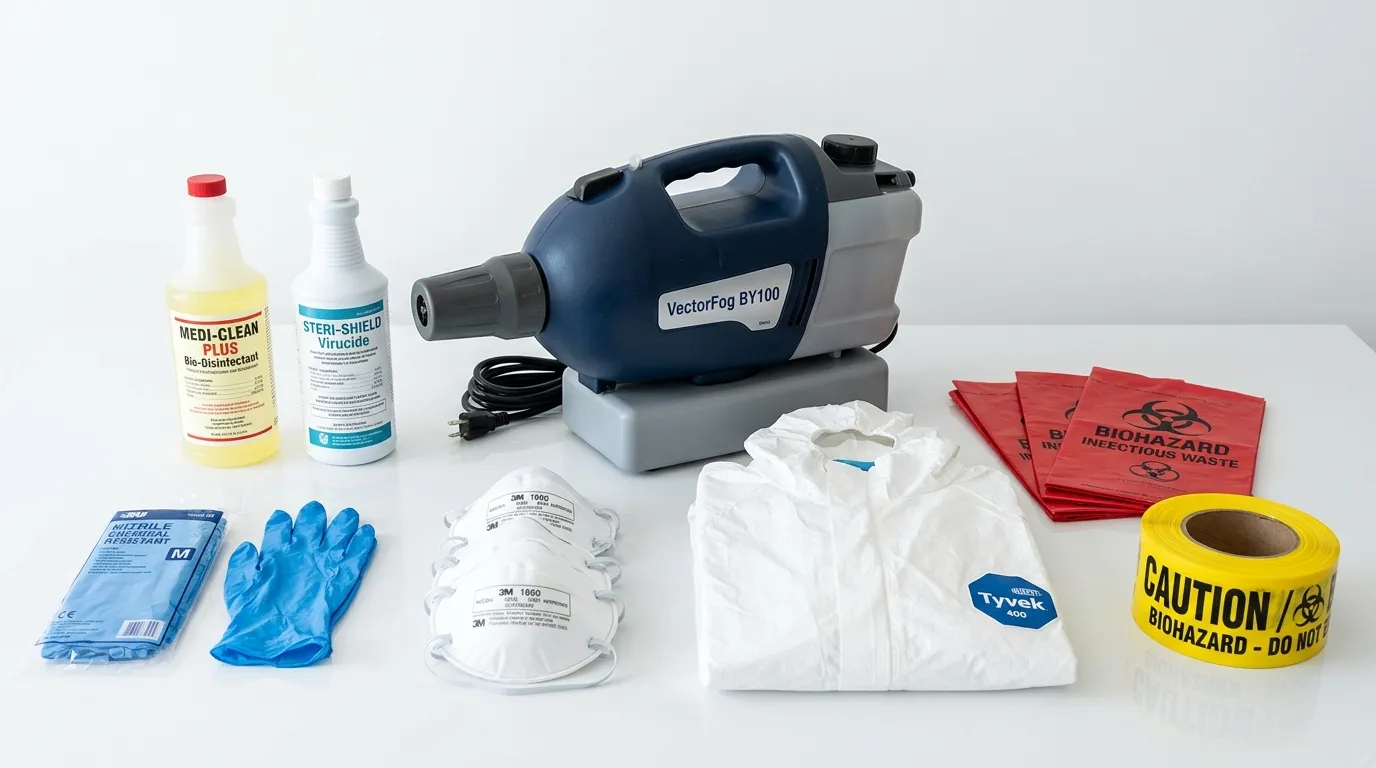 Professional biohazard remediation crew working in Stonecrest